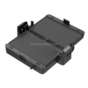ANWELL <span class=keywords><strong>Sandwichera</strong></span> Eléctrica Multifunción de Doble Placa, Parrilla de Contacto Eléctrica con Temperatura Ajustable, Prensa para <span class=keywords><strong>Panini</strong></span> para el Hogar - Product Image 3