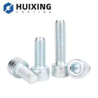 Vis à tête hexagonale en acier allié zingué de qualité 12.9, DIN 912, filetage complet, vis à six pans creux pour machines, directement de l'usine