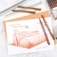 Mobee P-621A-12P 12pcs Fineliner Pens Professional Fine Line Drawing Pens for Sketching Art Design Fineliner Marker for Art