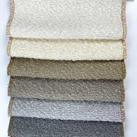 Tissu d'ameublement doux en bouclette pour canapé, textile de meubles en polaire Teddy Sherpa avec texture bouclée, vente en gros