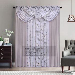 Rideaux en tulle transparents à fleurs de luxe, 7 pièces, pour <span class=keywords><strong>salon</strong></span> - Product Image 6