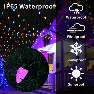 หลอดไฟ LED คริสต์มาสกลางแจ้ง C9ควบคุมผ่านไวไฟระบบคลาวด์หลอดไฟคริสมาสต์ DC12V 24โวลต์ UCS2904 C9 IP68พื้นดิน - Product Image 4