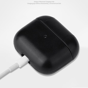 Funda protectora a <span class=keywords><strong>precio</strong></span> <span class=keywords><strong>de</strong></span> fábrica para <span class=keywords><strong>AirPods</strong></span> 3 y Pro 2, auriculares inalámbricos, pegatina anticaída <span class=keywords><strong>de</strong></span> cuero, accesorios para auriculares - Product Image 3