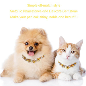 Kalung Kerah Hewan Peliharaan Bling Princess dengan Berlian Imitasi & Mutiara untuk Kucing Anjing - Sempurna untuk Pemotretan Pernikahan Ulang Tahun - Product Image 3
