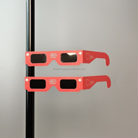 Lunettes d'éclipse solaire en papier certifiées ISO CCQS, approuvées pour l'observation directe du soleil, lunettes de sécurité tactiques, confirmées par la NASA