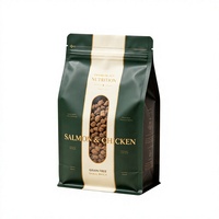 Op maat gemaakte platte bodem ritssluitzakken voor dierenvoer, ziplock zakken voor huisdierenvoer, kattenbakvulling voor katten en honden, 5KG 10KG 20KG