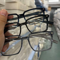 Déstockage : Montures optiques en acétate épais assorties, charnières à ressort, styles durables et tendance, montures de lunettes