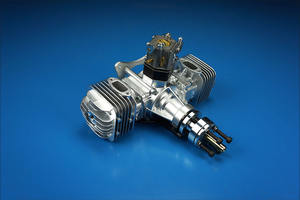 DLE60 Double-cylinder Fixed-wing <b>Aircraft</b> Model Special Gasoline Multi-cylinder Engine Oil-powered <b>Aircraft</b> 60CC Engine - Product Image 2