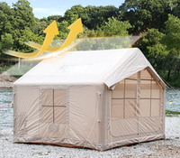 Tentes gonflables simples portatives de maison de tissu d'Oxford imperméable extérieur gonflable de camping de famille