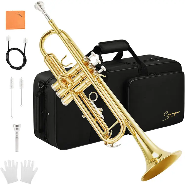 Bb Trompet Standaard Set Voor Student Beginner Met Hard Case