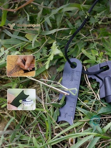 Metal <b>Fire</b> Starter Stick With Measuring Ruler And Rope Handle Outdoor Survival <b>Tool</b> - Product Image 5