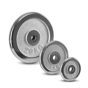 New Arrival Silver Cast Iron Barbell <b>Dumbbell</b> <b>Weight</b> Plate Fitness Gym Equipment with Free <b>Weights</b> Stainless Steel Material - Product Image 5