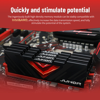 JUHOR 32GB/16G*2 DDR5 5600MHz 1.3V Memori yang Dioptimalkan untuk Desktop untuk Server Database & Rig Produksi Video 8K Stok Tersedia
