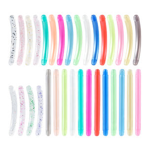 Barra <span class=keywords><strong>de</strong></span> Acrílico Curvada Trasera, Accesorios <span class=keywords><strong>para</strong></span> <span class=keywords><strong>Piercing</strong></span> <span class=keywords><strong>de</strong></span> Ceja, Ombligo, Nariz, Pezón, Lengua, 8/12 Unidades, 14G - Product Image 1