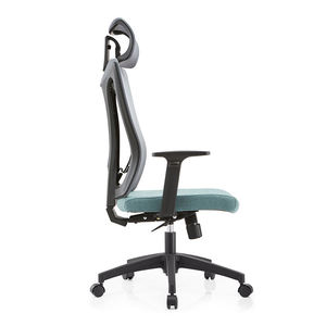 Chaise de bureau moderne et élégante à dossier haut, entièrement en maille, avec appuie-tête réglable, meubles élégants pour la maison ou <span class=keywords><strong>le</strong></span> travail - Product Image 2
