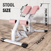 Chaise romaine professionnelle robuste, appareil d'entraînement des hanches, des jambes et des abdominaux pour un entraînement complet du corps