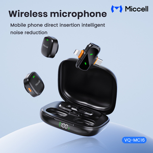 Microphone Lavalier Sans Fil Miccell à Réduction de Bruit IA avec Affichage Numérique pour <span class=keywords><strong>YouTube</strong></span>, TikTok, Diffusion en Direct et Vlogging - Product Image 3