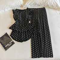 Pyjamas en modal pour femmes, doux, été, vente chaude, couleur unie, délicats, raffinés, à volants, chemises de nuit décontractées, vêtements de maison