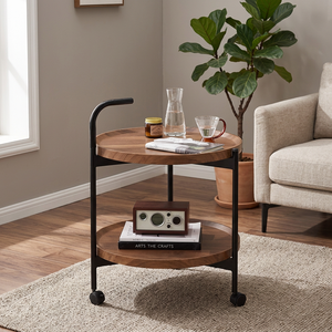 Modern Design 2-Layer <b>White</b> Durable Brass Coffee <b>Table</b> for Home & Hotels Living Room Furniture - Product Image 3