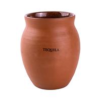 Logo personnalisé tasses mates faites à la main tasses de tequila en argile rouge pots en terre cuite tasses en terre cuite