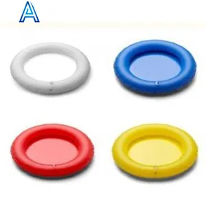 Eco-friendly environmental PVC inflatable frisbee for low price vinyl inflatable flying saucer flying disc toy