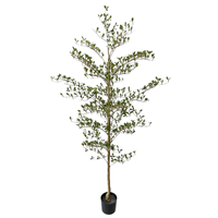 Arbre d'olivier artificiel hautement réaliste de 190 cm, faux bonsaï d'olivier, plante artificielle pour la décoration intérieure et extérieure