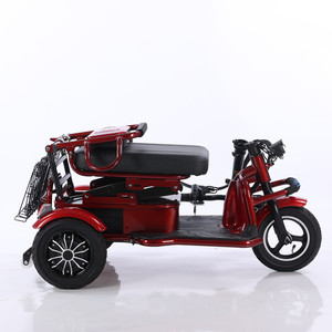 Tricycle électrique Lt E3 48v12ah, autonomie de 40 km, poids de 36 kg, rouge, argent, gris, pliable, véhicule à trois roues pour les trajets domicile-travail - Product Image 5