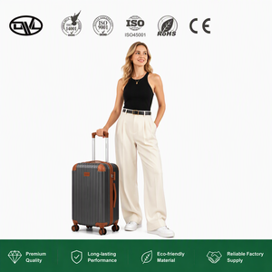 Set di Valigie da Viaggio Durevoli in Colori Abbinati con Accessori, Guscio Rigido in ABS, Ruote Girevoli, Comodi Trolley per <span class=keywords><strong>Viaggiare</strong></span> Facilmente - Product Image 1