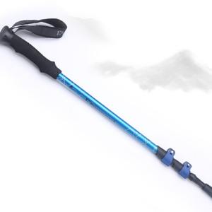 Bastones de Senderismo Ajustables de 650-1350 mm, de Aleación de Aluminio, con Punta de Goma Azul Océano, Bastón de Caminata de 3 Secciones - Product Image 1