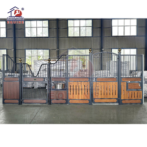 Panneau frontal d'écurie pour <span class=keywords><strong>chevaux</strong></span> en bambou et acier, modèle populaire, pour écuries extérieures et boxes à <span class=keywords><strong>chevaux</strong></span> - Product Image 5