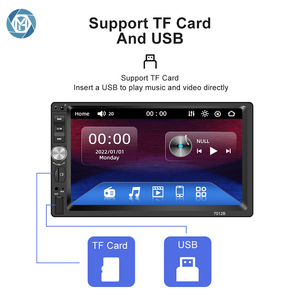 Máy Phát Âm Thanh Nổi 7012B 7 ''2 Din Đài FM BT AUX Máy Phát Dvd Xe Hơi Hỗ Trợ Máy Phát MP3 MP5 Đa Phương Tiện 1080P Cho Xe Hơi - Product Image 2