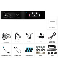 Radio para Auto Podofo de 21 Pulgadas con Android de 8 Núcleos, 8+128G, Pantalla Estilo Tesla, Carplay/Android Auto Inalámbrico, Internet 4G, Pantalla Dual