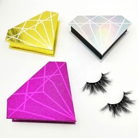 Meecil Offre Spéciale Faux Cils en Vison 100% Véritable Fourrure de Vison Faux Cils Faits Main Bande Complète avec Boîte d'Emballage