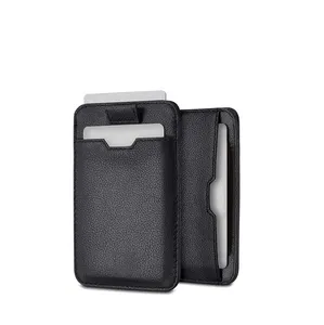 pull tag card holder supplier slim RFID blocking men business manimalist card holder