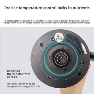 <span class=keywords><strong>Mousseur</strong></span> <span class=keywords><strong>à</strong></span> <span class=keywords><strong>lait</strong></span> électrique entièrement automatique multifonctionnel chaud/froid pour latte art en acier inoxydable, capacité 300 ml, sécurité domestique - Product Image 4