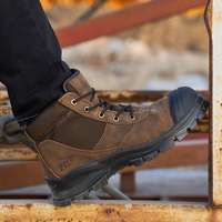 Bottes de sécurité L602 en cuir nubuck jaune à lacets avec embout en acier, prix usine, pour la construction, l'été, l'automne et l'exploitation minière
