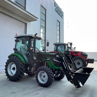 Tracteur 4x4 certifié EPA DONOL 75HP avec chargeur frontal pour les fermes et ranchs américains