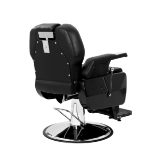 Silla ปั๊มไฮดรอลิกสำหรับผู้ชาย,เก้าอี้ตัดผมหนัง Cadeira สีดำสำหรับร้านเสริมสวยร้านเสริมสวยใช้งานหนัก