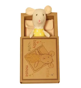 Маленькая кукла-мышь, милая мягкая игрушка-животное, мышь, плюшевые куклы, рождественский подарок для девочек, плюшевые игрушки