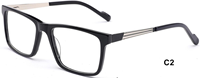 Monture de lunettes carrée unisexe en acétate, design de luxe, certifiée CE, nouveau design, logo personnalisé, lunettes de lecture classiques