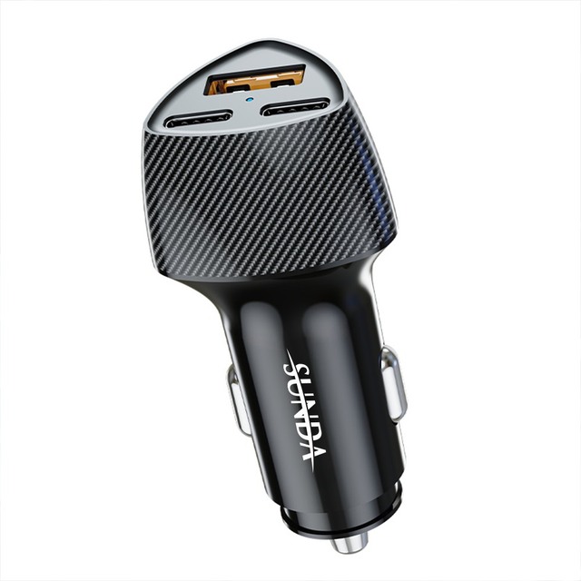 Wholesale 78W 12-24V Car Charger Adapter with 2 Type-C and 1 USB Ports Fast Charging Universal Compatibility