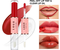 Gloss à lèvres double embout végétalien à base de plantes OEM, teinte mate, huile à lèvres effet miroir, rouge à lèvres liquide, marque privée, brillant longue tenue