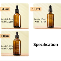 Flacons compte-gouttes en verre ambré de 5 ml à 100 ml, 100 pièces, pour réactifs, gouttes oculaires, aromathérapie, liquides rechargeables, 4 ml, 15 ml, idéaux pour les voyages