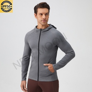Blank Puff Zipper Mens Thermal Hoodie <b>Sweatshirt</b> Design Plus Size Fitness Sport Training Wear Mens Jacket - Product Image 2