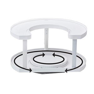 Organisateur à épices pour armoire à 2 niveaux, organisateur à épices paresseux, Double Spinner sur le fond, étagère à épices pour la cuisine, organisateur de garde-manger - Product Image 3