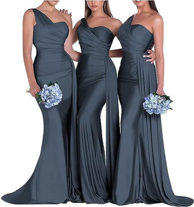 <span class=keywords><strong>Vestido</strong></span> de Novia de Lujo con Brillo y Lentejuelas, Elegante <span class=keywords><strong>Vestido</strong></span> de Fiesta con Hombros Descubiertos y Abertura Lateral Sexy para Mujer - Product Image 6