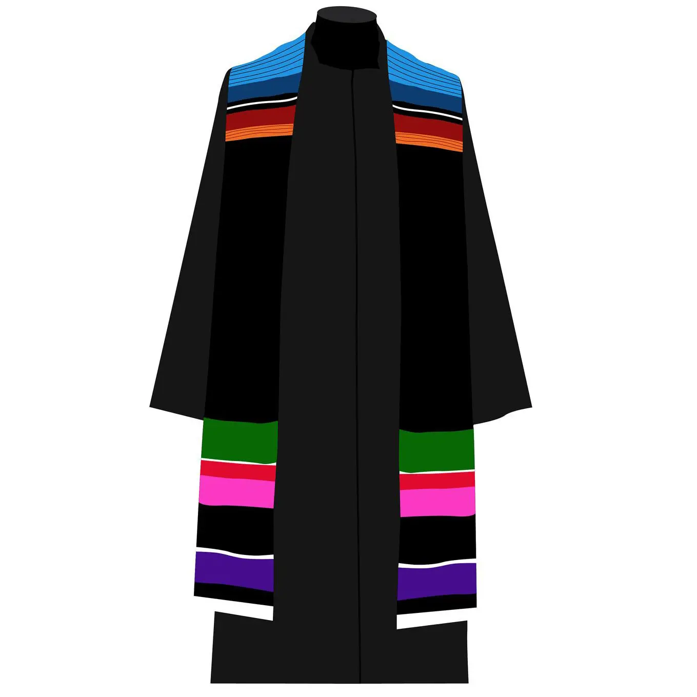 2021 Kente ผ้า Hbcu ผ้าคลุมไหล่ Sash Sub Serape ปรับแต่งบาร์รังกียาเม็กซิโก Sarape Graduation Stole