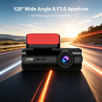 Cámara para Coche VIEVGUARB VS1139 con Monitor de Estacionamiento, Grabación en Bucle, Visión Nocturna, Sensor G, Control por Aplicación, 4K, WiFi, GPS, Lente Dual, Gran Angular de 120°