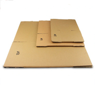 Boîtes d'expédition en carton ondulé personnalisées écologiques, imprimées sur mesure, recyclables, en kraft, pour abonnements e-commerce, faible MOQ