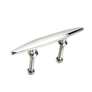 Bouée marine à câble plat de 6 pouces avec quincaillerie en corne de bœuf, acier inoxydable 316 pour bateaux rapides et yachts, vis incluses - Product Image 1